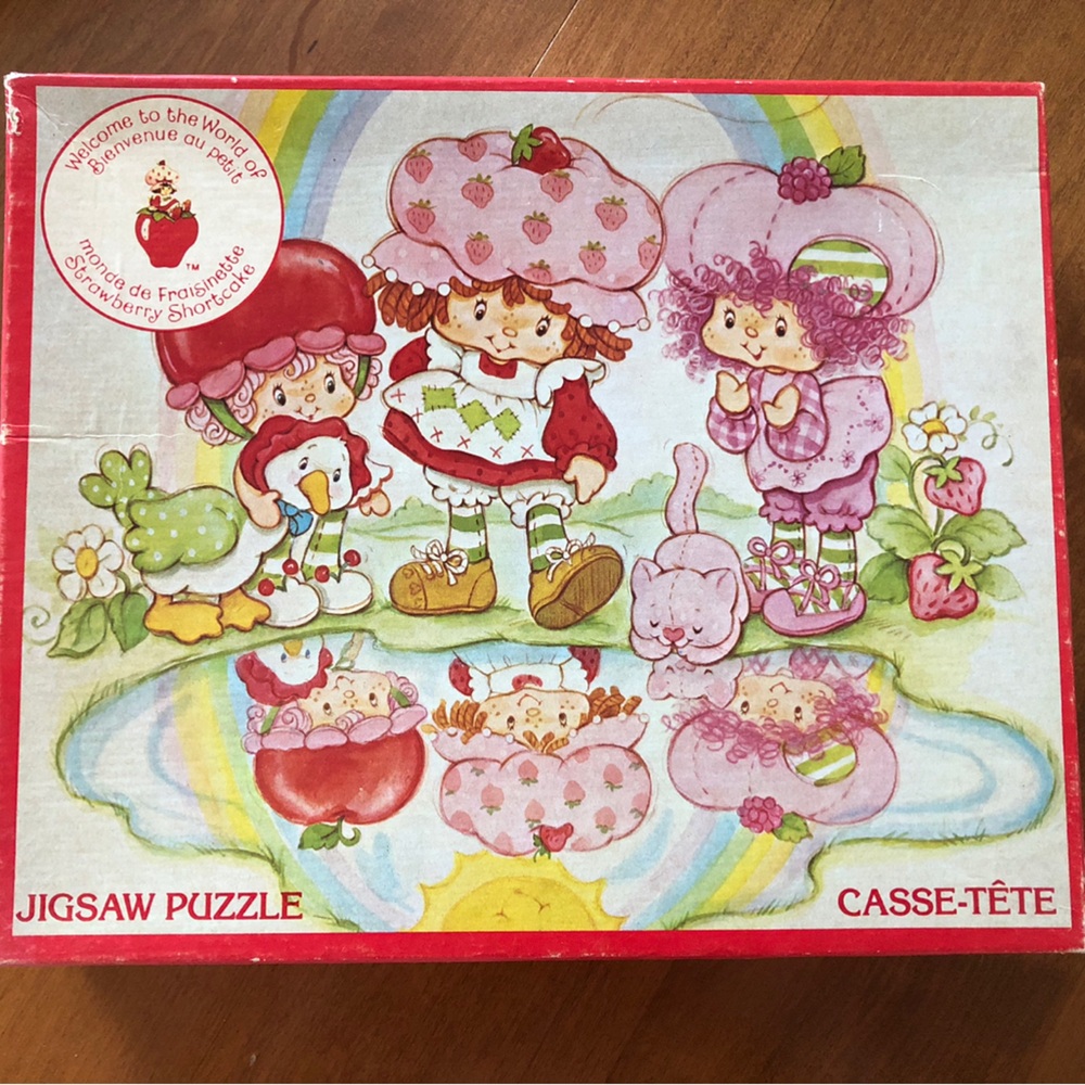 Vintage STRAWBERRY SHORTCAKE LOT 🍓Strawberry Shortcake & friends dolls + puzzle - Picture 12 of 16